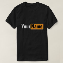 Ditt namn Pun Hub-minnesdesign T-Shirt