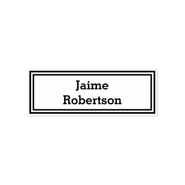 Ditt namn självfärgande stämpel (Design)