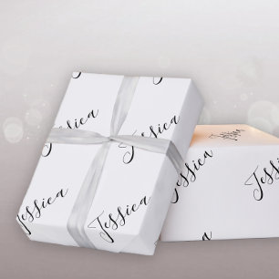Ditt namn Skript för Elegant Presentpapper