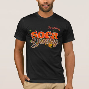 (Ditt Namn) Soca Pappa T Shirt