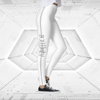 Ditt namn som Alien Glyph White