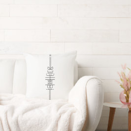 Ditt namn som unika främmande tecken kudde