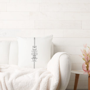 Ditt namn som unika främmande tecken kudde