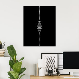 Ditt namn som unikt unikt tecken poster