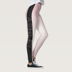 Ditt namn   Thin Ro Ombre & White Rand Leggings