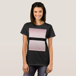 Ditt namn Thin Ro Ombre & White Rand T Shirt