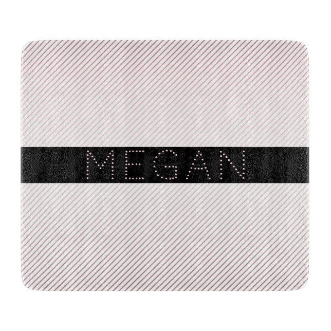 Ditt namn | Thin White & Sublte Ro Ombre Rand (Framsidan)