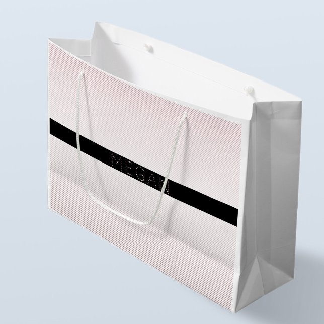 Ditt namn | Thin White & Sublte Ro Ombre Rand (Skapare uppladdad)