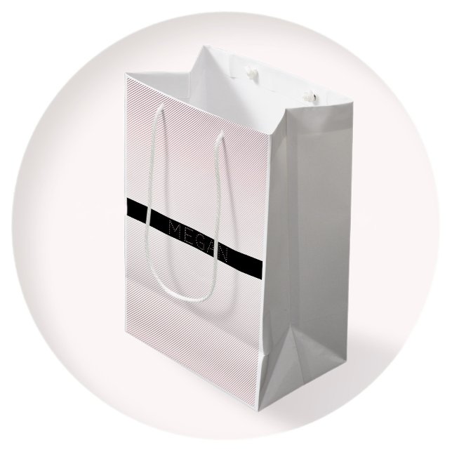 Ditt namn | Thin White & Sublte Ro Ombre Rand (Skapare uppladdad)