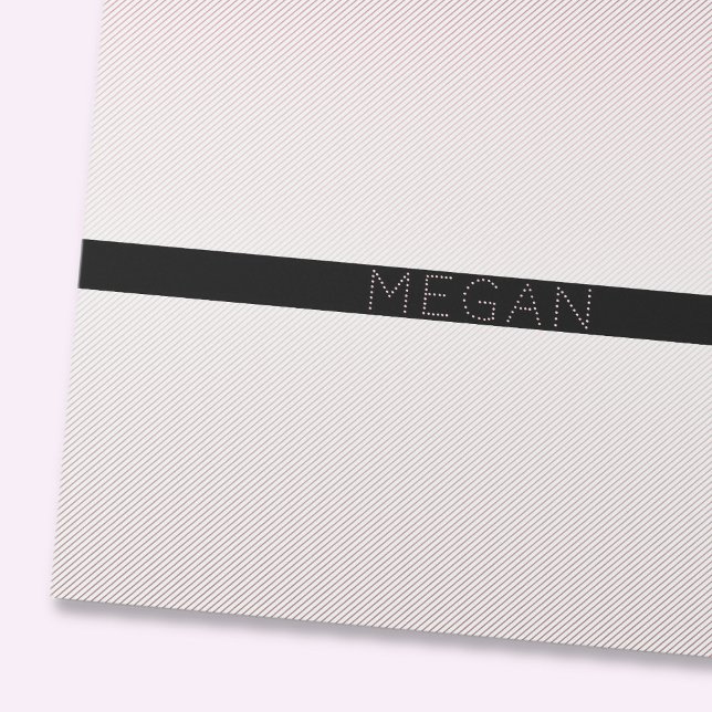 Ditt namn | Thin White & Sublte Ro Ombre Rand Presentpapper (Skapare uppladdad)