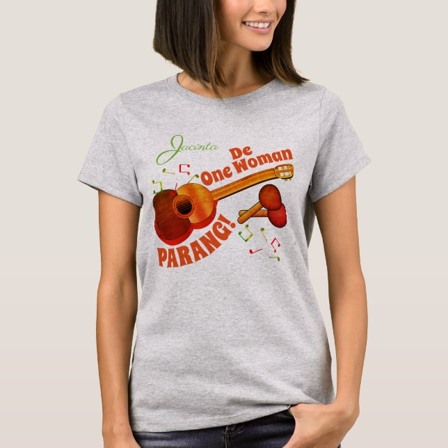 (ditt namn - tillval) One Woman Parang T Shirt (Framsida)