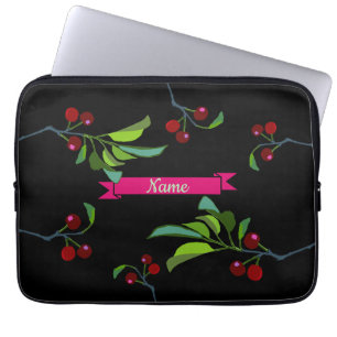 Ditt namn Tre körsbär Limb Laptop Fodral