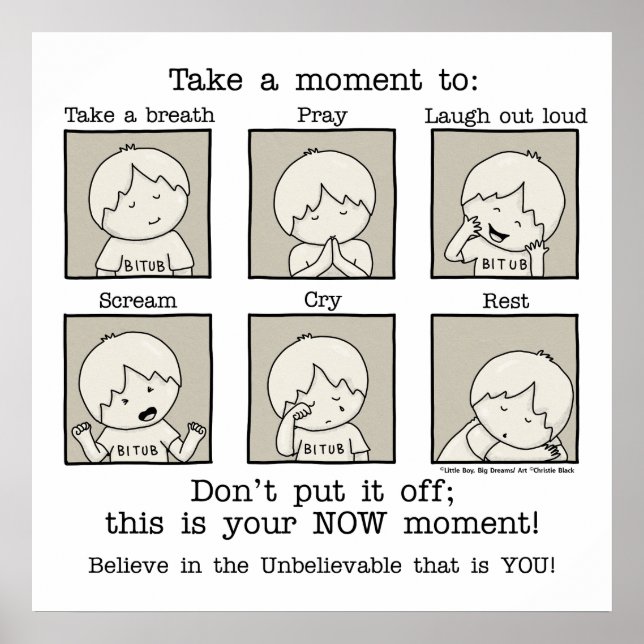 Ditt NU-ögonblick Poster (Framsidan)