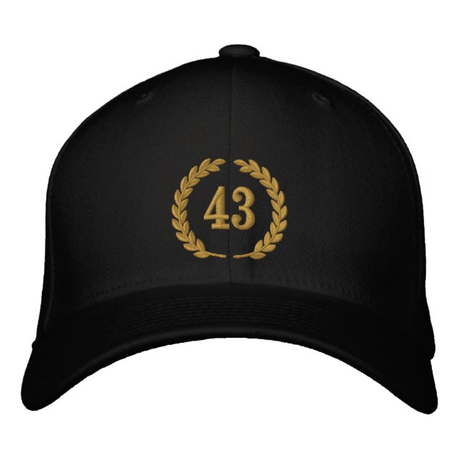 Ditt nummer av Åldersgräns Broidery Embroidery Cap Broderad Keps (Framsida)