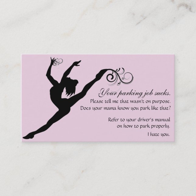 Ditt parkera jobb suger rabattkort (Framsida)