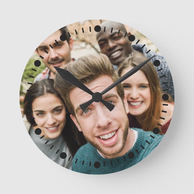 DITT PHOTO-anpassningsbarnas väggklocka (Framsida)