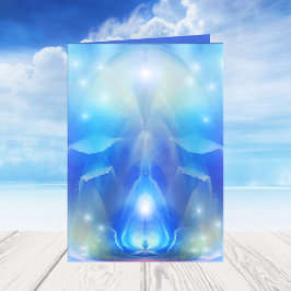 Ditt Photo Blue Vingar Angel-Helgdag-kort Helgkort