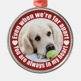 DITT PHOTO-ornament långt bort från anpassningsbar Julgransprydnad Metall