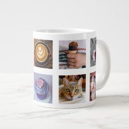 DITT PHOTOS anpassningsbar-kollage-mall mugg Jumbo Mugg