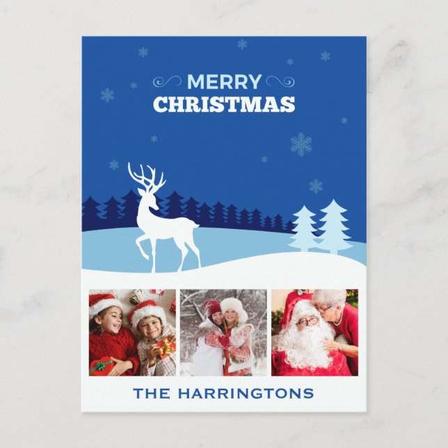 DITT PHOTOS-anpassningsbar - vykort för jul (Framsida)