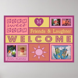 DITT PHOTOS- & MONOGRAM-sovrum för anpassningsbar Poster