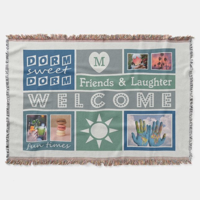 DITT PHOTOS & MONOGRAM-sovrumstäcke Mysfilt (Framsidan)