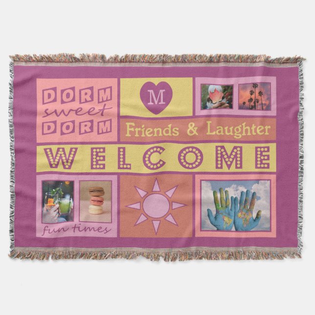 DITT PHOTOS & MONOGRAM-sovrumstäcke Mysfilt (Framsidan)