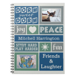 DITT PHOTOS & NAMN-anpassningsbar-sovrumsbärbar da Anteckningsbok