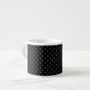 Ditt Polka dots Färg på Svart klickar på Anpassa Espressomugg