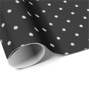 Ditt Polka dots Färg på Svart klickar på Anpassa Presentpapper