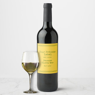 Ditt privata märke Homemade Dandelion Vin Vinflaska Etikett