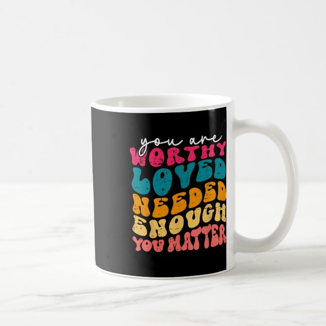 Ditt Problem Vänlighet Var Snäll Groovy Psykisk Hä Kaffemugg (Höger)