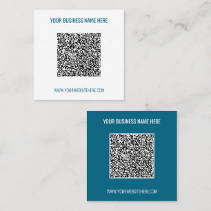 Ditt QR-kod och textuella exempel på visitkort
