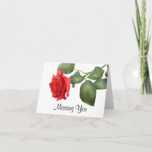 Ditt Röd ros-blommiga hälsningskort saknas - Verst Kort