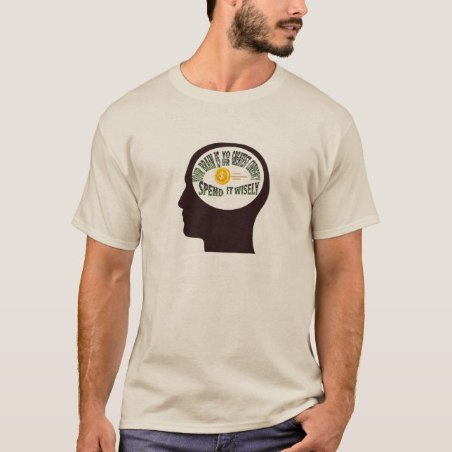 Ditt sinne är din mest värdefulla valuta – använd  t shirt (Framsida)