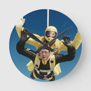 Ditt Skydive-väggklocka Rund Klocka