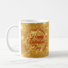 Ditt SMS Guld Valentines day Kaffemugg