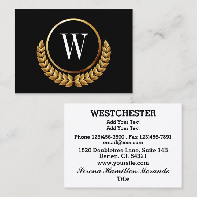 Ditt sofistikerade Affärskort Visitkort (Fram/baksida)