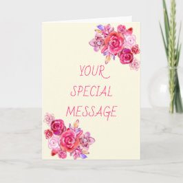 Ditt Speciella SMS-kort med Bouquet Ro Kort