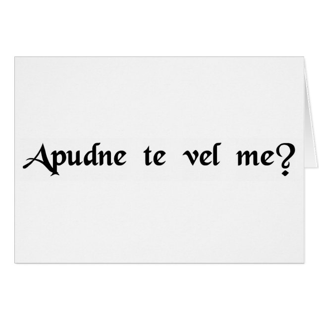 Ditt ställe eller bryter? hälsningskort (Framsidan Horizontal)