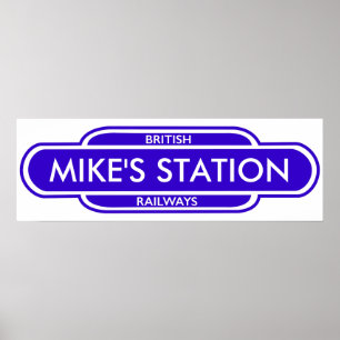Ditt Station-tecken Poster