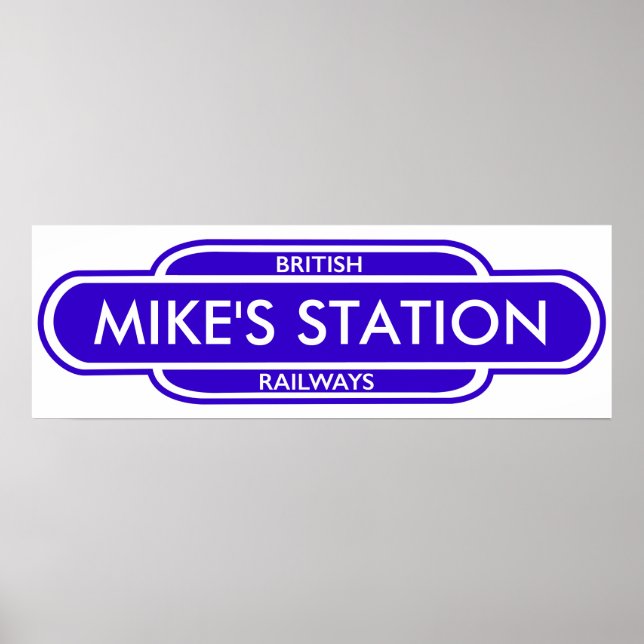 Ditt Station-tecken Poster (Framsidan)
