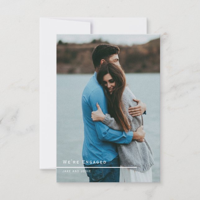 Ditt tack för din förlovningsfest på foto (Framsida)