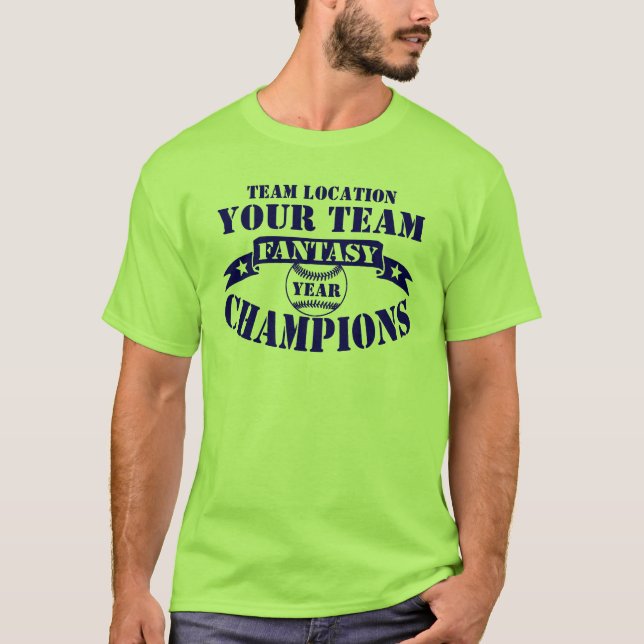 DITT TEAM FANTASY BASEBALL-KAMPAR T-SHIRT (Framsida)