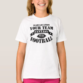 DITT TEAM FANTASY FOOTBALL BOLL ÅR T SHIRT