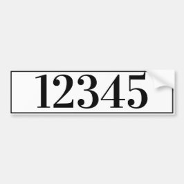 Ditt Text & Färg House-, Office- eller postlådenum Bildekal