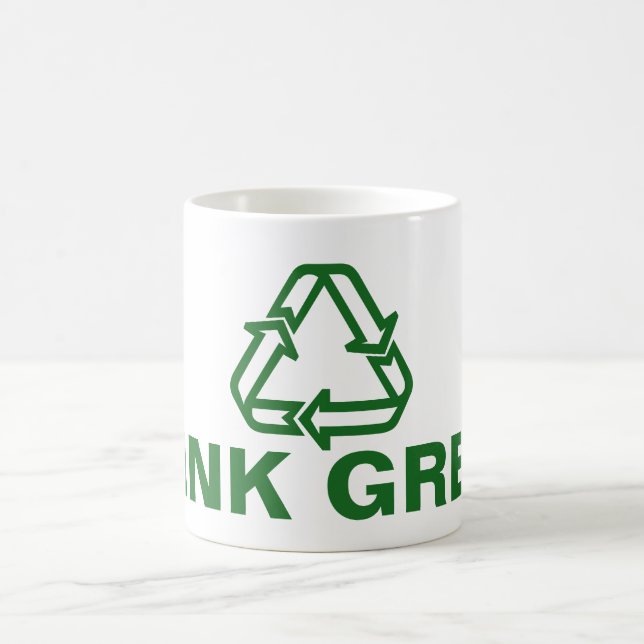 Ditt trevliga ordspråk: TÄNK GREEN Kaffemugg (Center)