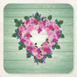 Ditt vackra hjärta underlägg papper kvadrat