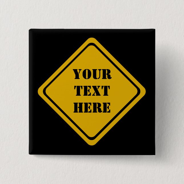 ditt vägmärke knapp (Framsida)