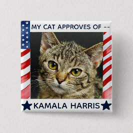 Ditt val av Cat Hund Pet Photo Kamala Harris Knapp